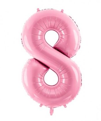 BALÃO NÚMERO ROSA CLARO -86cm