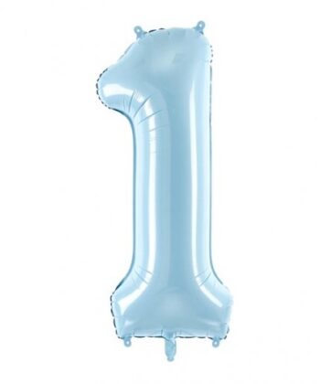 BALÃO NÚMERO AZUL CLARO -86cm