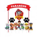 Topo De Bolo Patrulha Pata