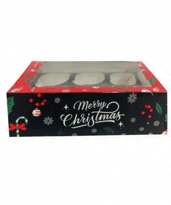 CAIXA DE NATAL 6 CUPCAKE