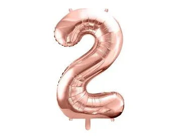 Balão Número Rose Gold "2"- 86cm