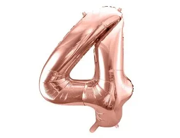 Balão Número Rose Gold "4"- 86cm
