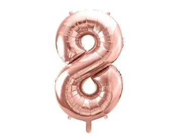 Balão Número Rose Gold "8"- 86cm