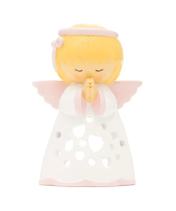 Anjo da Guarda Rosa para Vela Led